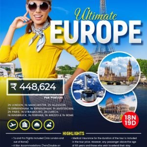 Ultimate Europe 2025 – London, Manchester, Glasgow, Paris, Zurich, Rome & More (18N/19D)